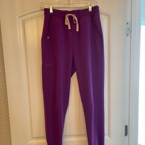 FIGS high waisted purple joggers